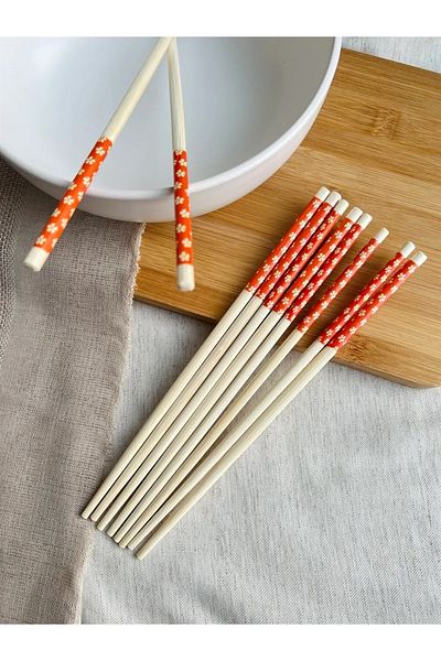 Rasanet Chopsticks Bamboo Chopsticks 10 Pieces