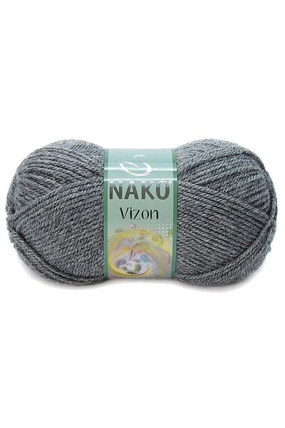 NAKO 5 Pieces Mink Premium Acrylic Hand Knitting Yarn Wool Color No:193 Dim Gray