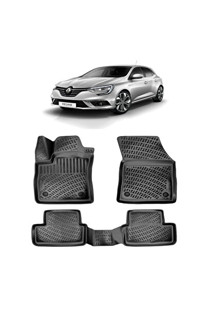 Rizline Renault Megane 4 Sedan 2024 Araca Özel Tasarım 3D Havuzlu Paspas