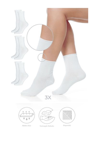 Bellanora 3 Pairs Girls Boys Sports School Training Daily Running Anti-Sweat Combed Cotton Socks Set