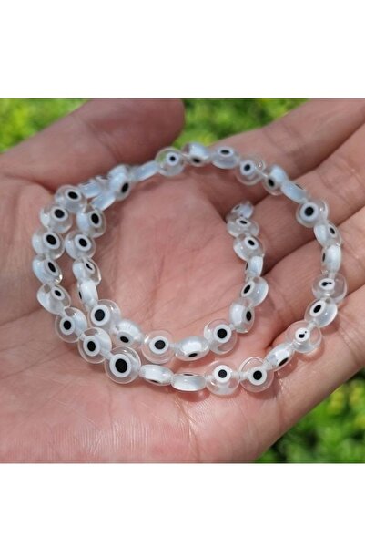 ella'nın çarşısı 1 Τεμάχιο 8 χιλιοστών Διαφανές Επίπεδο Γυάλινο Χάντρα Κακού ...