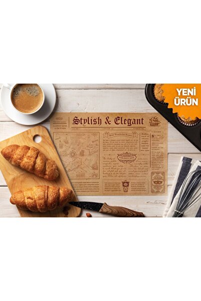Retro Pack 1 pakette 36 Adet Desenli Yağlı Kağıt - Sunum Kağıdı-vintage Sunum Kağıdı-yağlı Kağıt