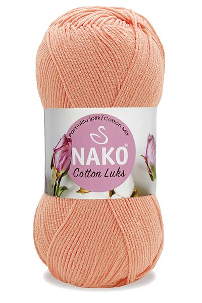 NAKO Luxury Cotton Vest - Tunic, Sweater, Blouse and Cardigan Rope Wool Salmon 5 Pieces 97594
