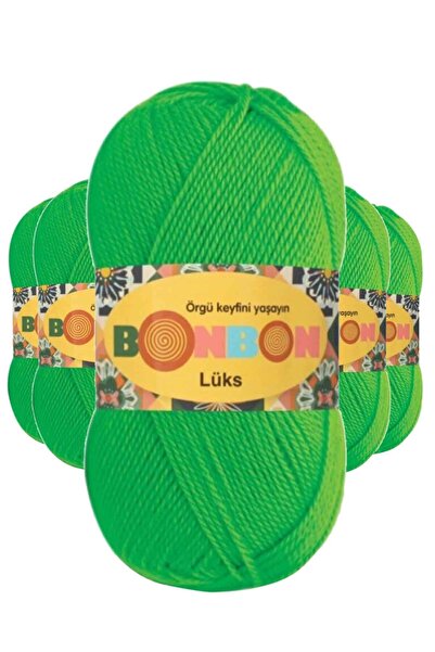 BONBON 5 bucăți de papuci de lux din lână neon 98395