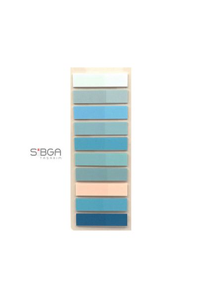 sibga tasarım Transparent Colored Postit Post-it Post ItBookmark Bookmark Postit Sticker Note Paper 200 Sheets