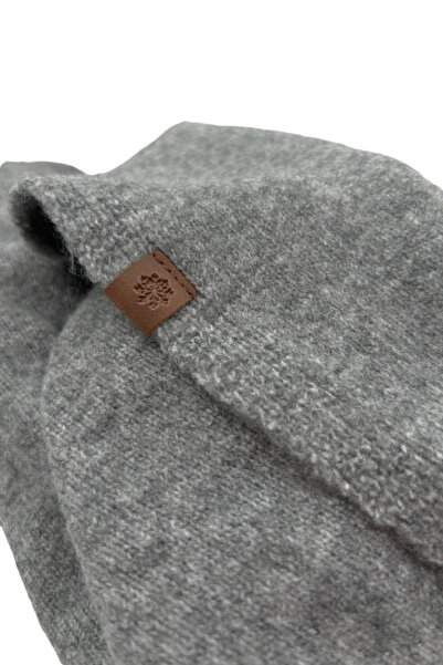 Sofist İstanbul Сірий вовняний м'який на дотик довгий і широкий великий прямий шарф