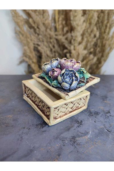 Gardenya Retro Flower Pattern Decorative Jewelry Box - Model 1