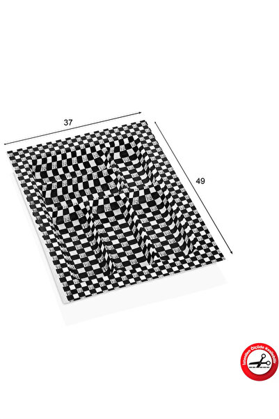 Mestore وحدة أدوات مائدة صديقة للبيئة ذات مربعات 37x49 Royaleks-ACERO-20121