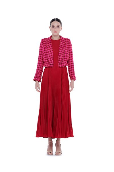 miha Hicran Önal BAROK CEKET Fuşya