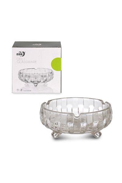 Mu Art Glass Footed Ashtray 1 Piece 15.5 cm Royaleks-Tg17B