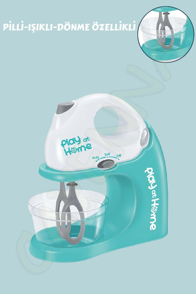 cayenna Pilli Işıklı Hareketli Gerçekçi Tasarım Kız Oyuncak Mikser Eğitici Mu...