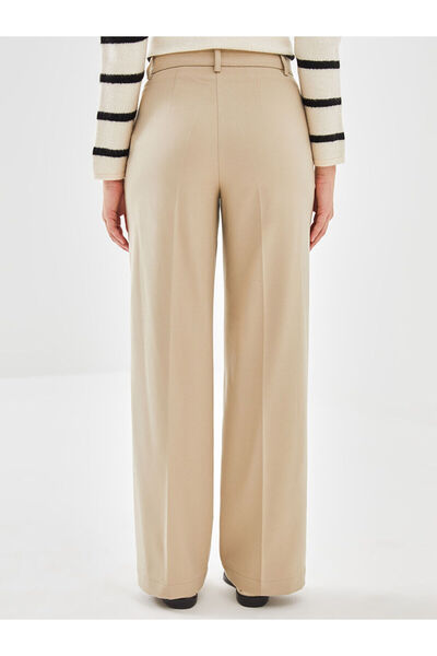LC Waikiki Beige Loose Fit Women's Trousers