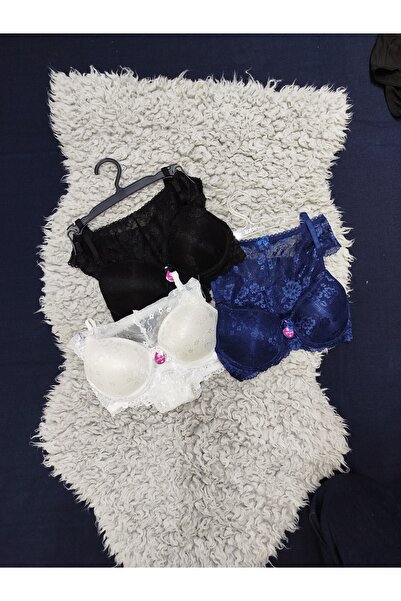 ECEM YILDIZ Ecem Yıldız Dantelli Sütyen Külot Takım