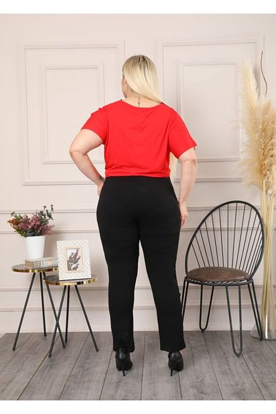 ABARSE Women's Plus Size Lycra Viscose Trousers