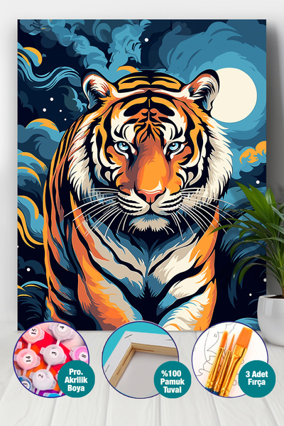 Picasso World Hobby Art Sayılarla Boyama Numaralı Tuval Seti Fırça Boya Dahil...