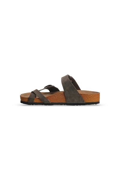 M.P. Mp Double Band Khaki Women's Daily Slippers - Stylish and Comfortable Design