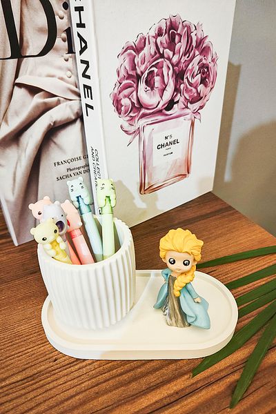 puridadesign Διακοσμητικό Σετ Μολυβοθήκη με Φιγούρα Έλσα