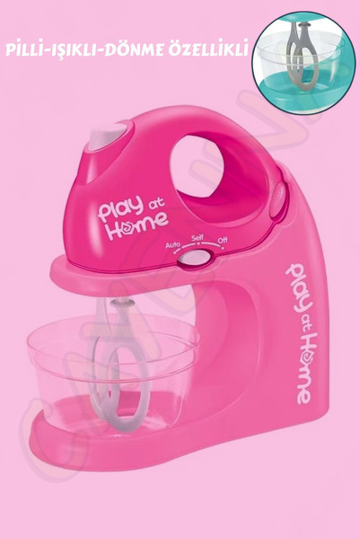 cayenna Pilli Işıklı Hareketli Gerçekçi Tasarım Kız Oyuncak Mikser Eğitici Mu...