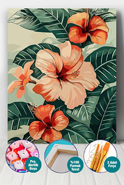 Picasso World Hobby Art Sayılarla Boyama Numaralı Tuval Seti Fırça Boya Dahil...