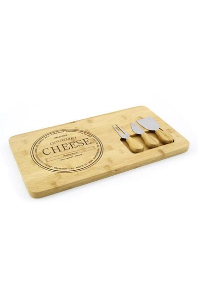 SOYLU Mien Bamboo Knife Cheese Plate