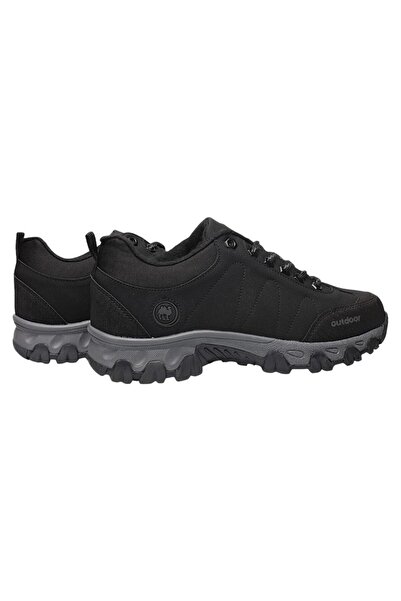Liger Soğuk Geçirmez Unisex Outdoor Trekking Bot Ayakkabı SİYAH - FÜME