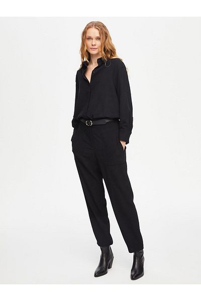 Faik Sönmez Self-Textured Comfort Fit Chenille Trousers 69490