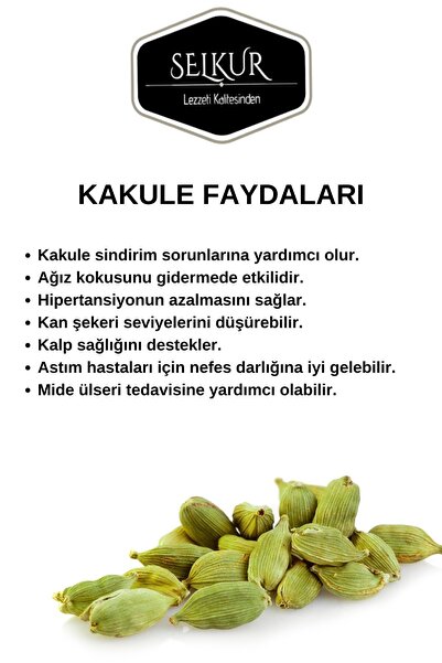 SELKUR Kakule 50gr (KATKISIZ,YEŞİL)