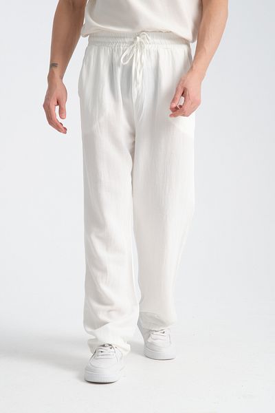 Redline Άνετο λινό ανδρικό παντελόνι - Saga Baggy Fit