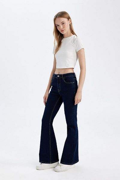 DeFacto Pantaloni lungi cu talie înaltă Mia D8105AX24AU