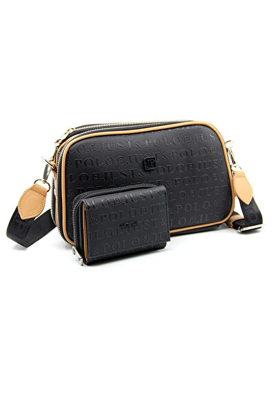 Just Polo Adjustable Long Strap Shoulder Bag and Wallet for Women - Combin Si...