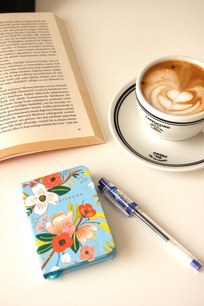 Nova Crafts Blue Gilded Floral Micro Notebook