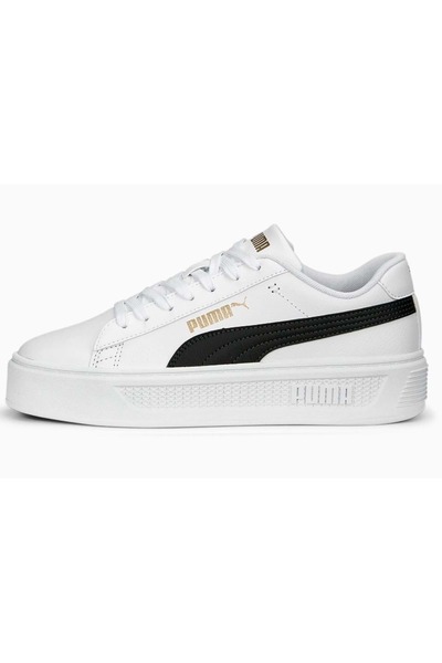 Puma Smash Platform v3 390758-04 Încălțăminte sport unisex ALB-NEGRU