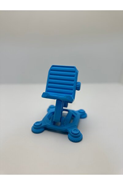 Butik 3D отпечатан механичен външен вид син държач за телефон и таблет