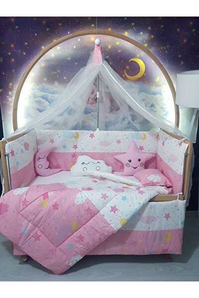 Baby Clime 60x120 Rüya Serisi Bebek Uyku Seti Pembe (CİBİNLİK VE APARAT DAHİL)