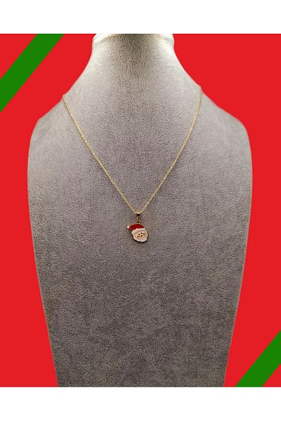 Han Ticarethane Christmas Themed Santa Claus Necklace