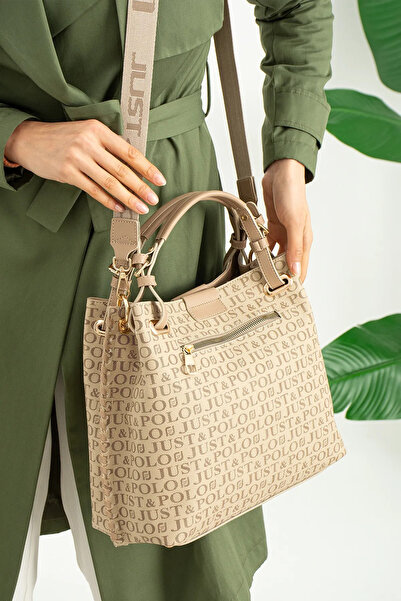 JP POLO Women's Original Just Polo 3-Compartment Adjustable Strap Shoulder Bag & Wallet Combination Size 31*30 cm