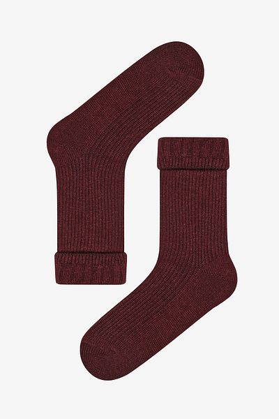 Penti Warme, gefüllte Burgunder-Sockelsocken