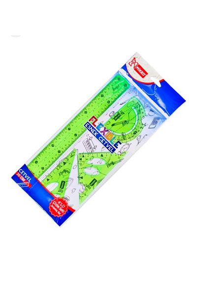 BGA Flex Flexible Unbreakable Ruler Set 4 Pieces Angle Finder 15cm