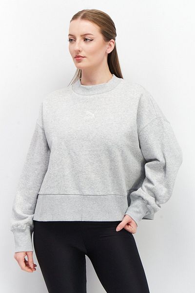 Puma Women Sportswear Fit Training Sweatshirt, Grey Heather