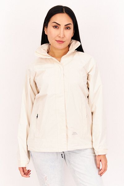 Trespass Women Hooded Plain Windbreaker Jacket, Off White