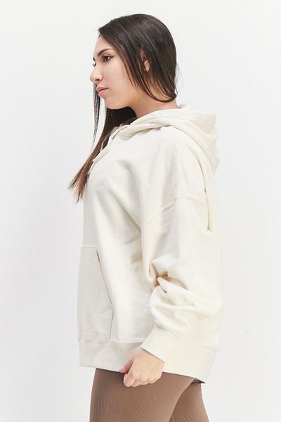 Puma Puma x Vogue Women Sportswear Fit Long Sleeve Embroidered Logo Hoodie, Ivory