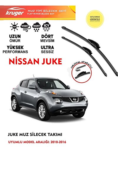 KRUGER Nissan Juke Silecek Silgeç Silgi Takımı 2010-2016 Arası Uyumlu