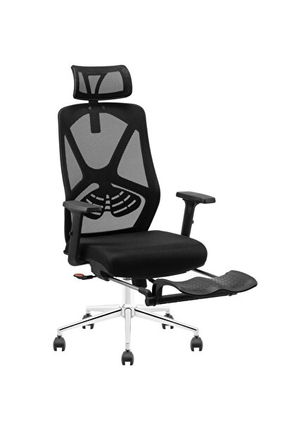 Herkese Mobilya Shoyse Fileli Yönetici Koltuğu | Ayak Uzatmalı Ofis Koltuğu | Ergonomik Ofis Koltuğu