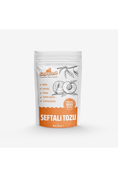 SagaFresh Dondurularak Kurutulmuş Şeftali Tozu (25g)