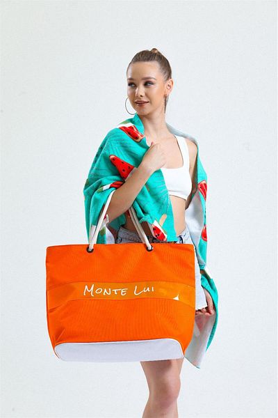 Monte Lui Τσάντα παραλίας Orange 1011 Model