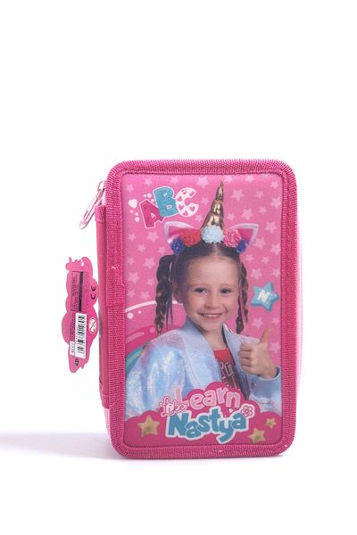 Like Nastya 3 Zipper Pencil Case