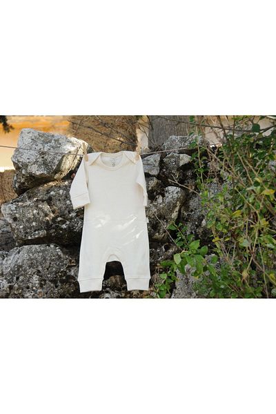 Naturaborn Gots Organic Certified Long Sleeve Cuffed Jumpsuit Without Booties