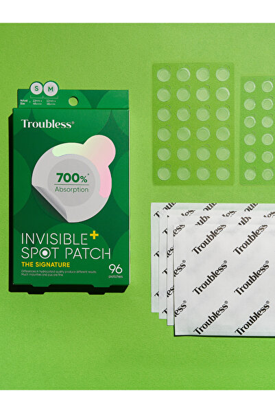 Troubless Ultra Ince Ve Şeffaf Suya Dayanıklı %700 Emme Kapasiteli Kore Üretimi Akne Ve Sivilce Bandı 96'lı