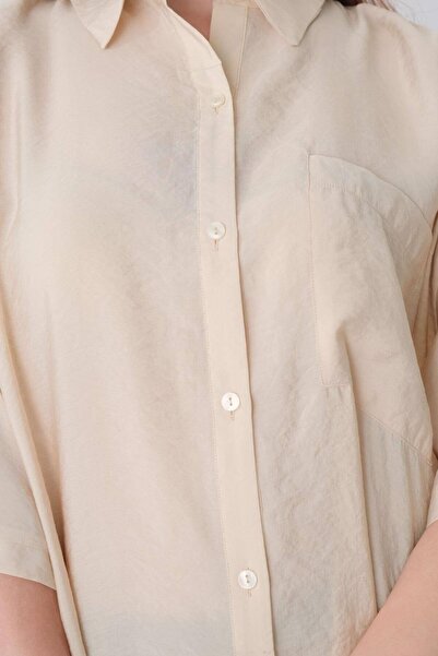 Addax Oversize egyzsebű ing - G8129-y4