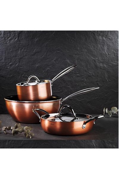 Brioni Copperfield 22 cm Flat Pot Induction